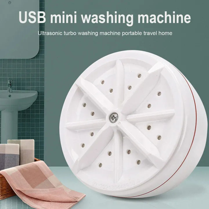 (Free Delivery) Mini Portable Ultrasonic Turbine Washing Machine