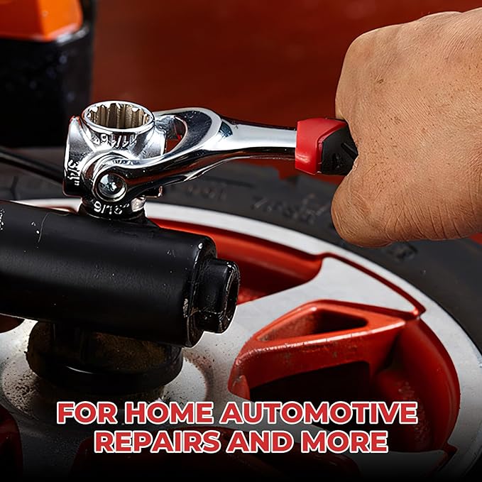 🔧 8-in-1 Universal Socket Wrench – 360° Rotating Tool