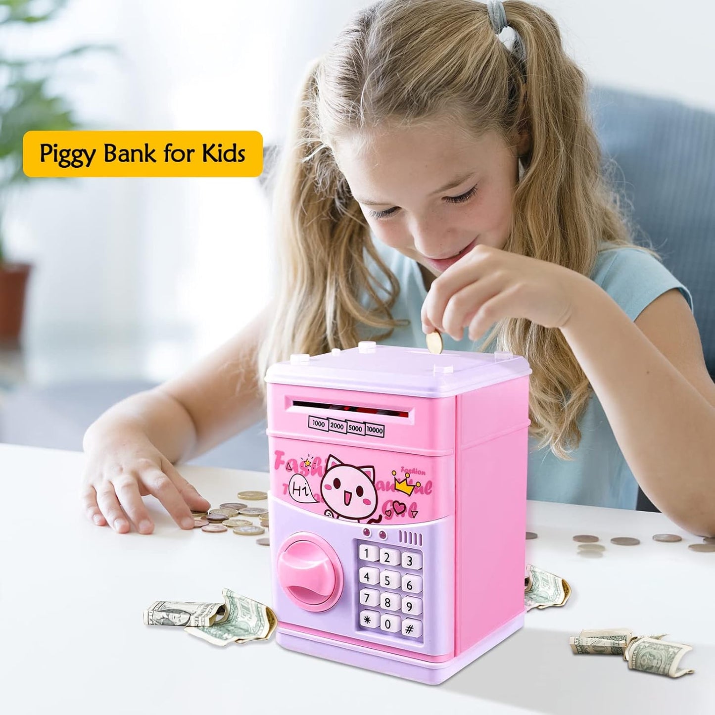 (FREE HOME DELIVERY) Electronic Mini Money ATM Machine Box For Kids