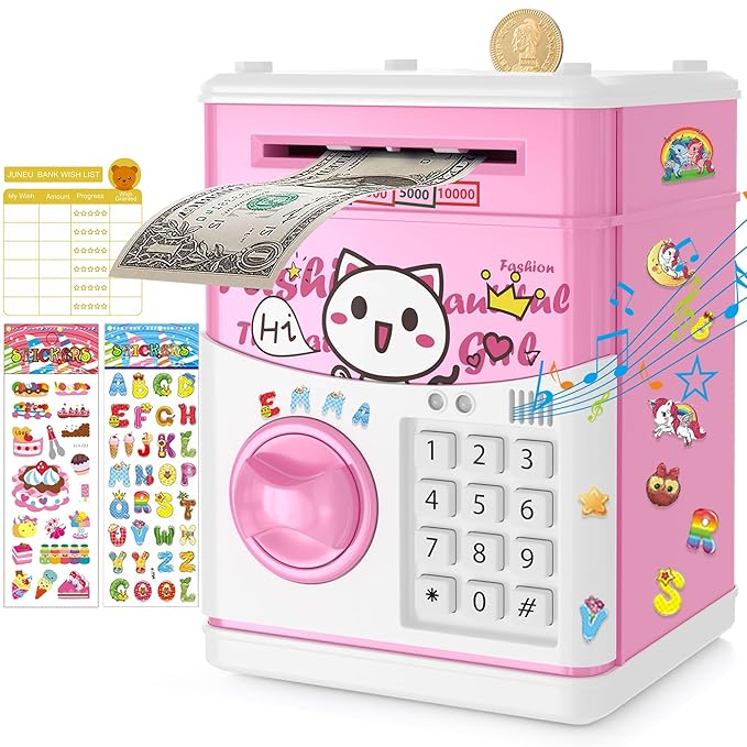 (FREE HOME DELIVERY) Electronic Mini Money ATM Machine Box For Kids