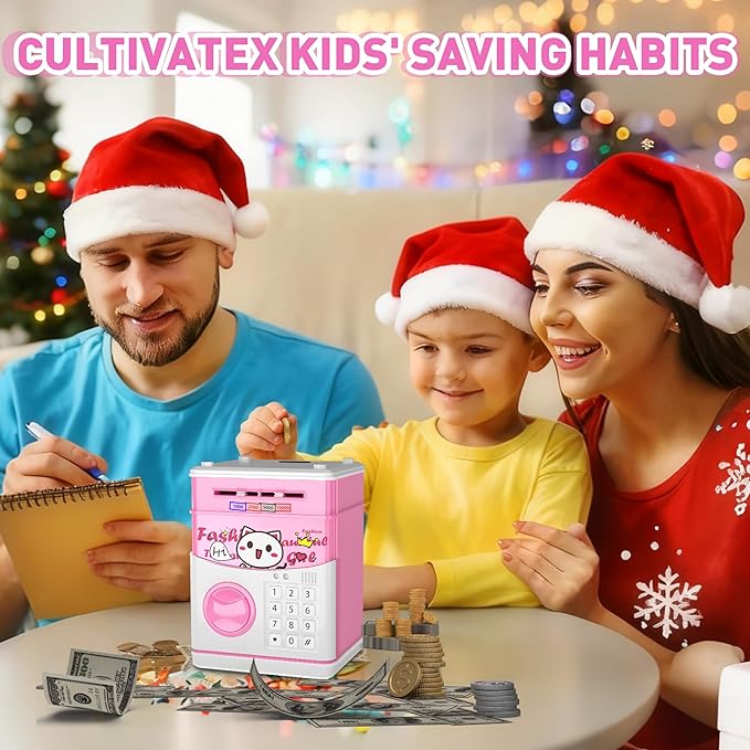 (FREE HOME DELIVERY) Electronic Mini Money ATM Machine Box For Kids