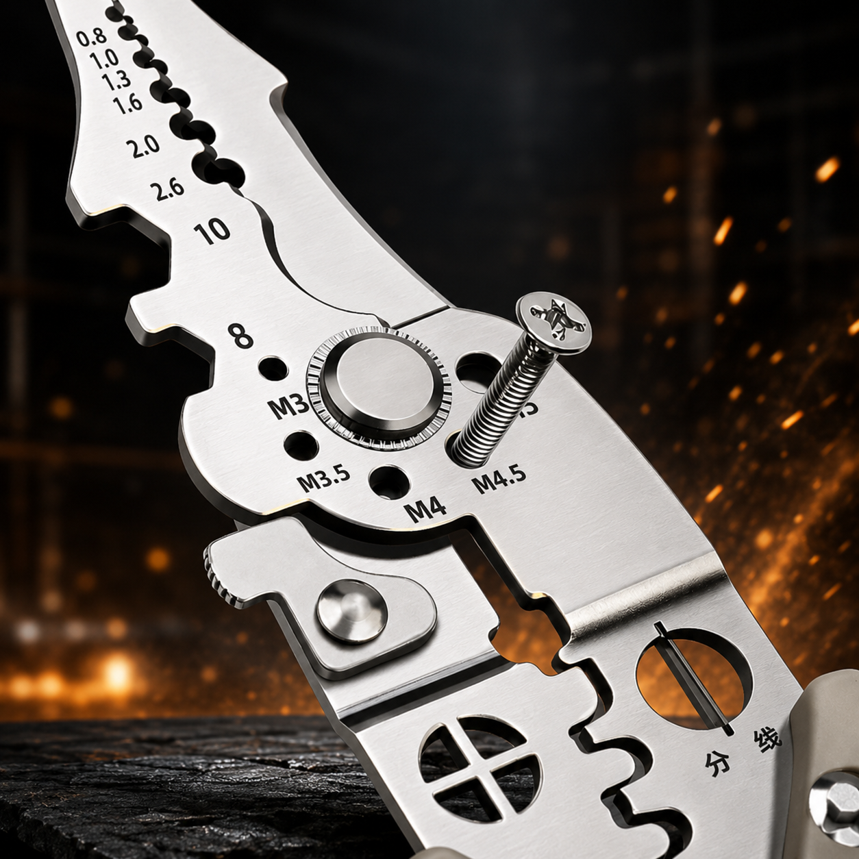(Free Delivery) Multifunctional Wire Stripper Crimper Cable Cutter 🧰