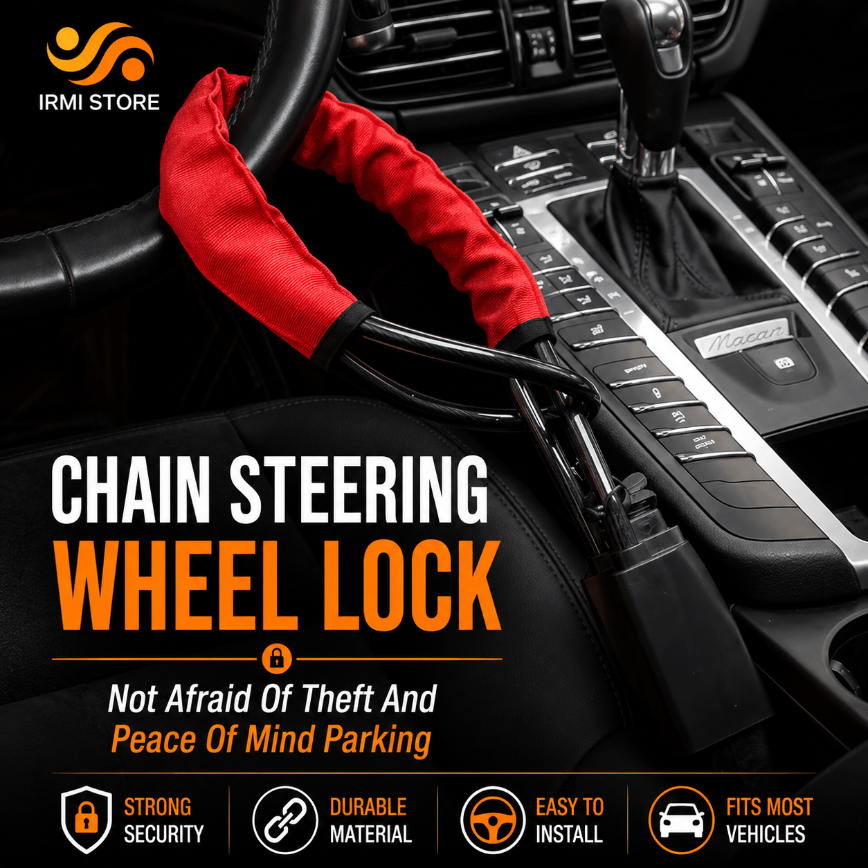 (Free Delivery) Heavy Duty Car Handbrake Anti-Theft Lock