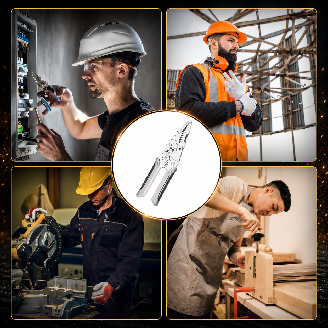 (Free Delivery) Multifunctional Wire Stripper Crimper Cable Cutter 🧰