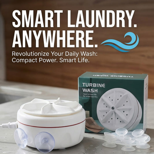 (Free Shipping) Mini Ultrasonic Turbine Washing Machine