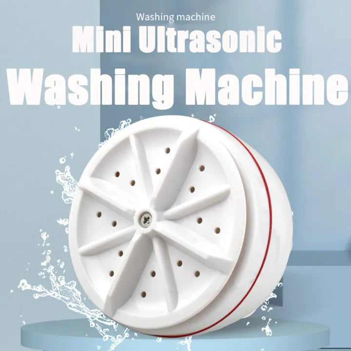 (Free Delivery) Mini Portable Ultrasonic Turbine Washing Machine