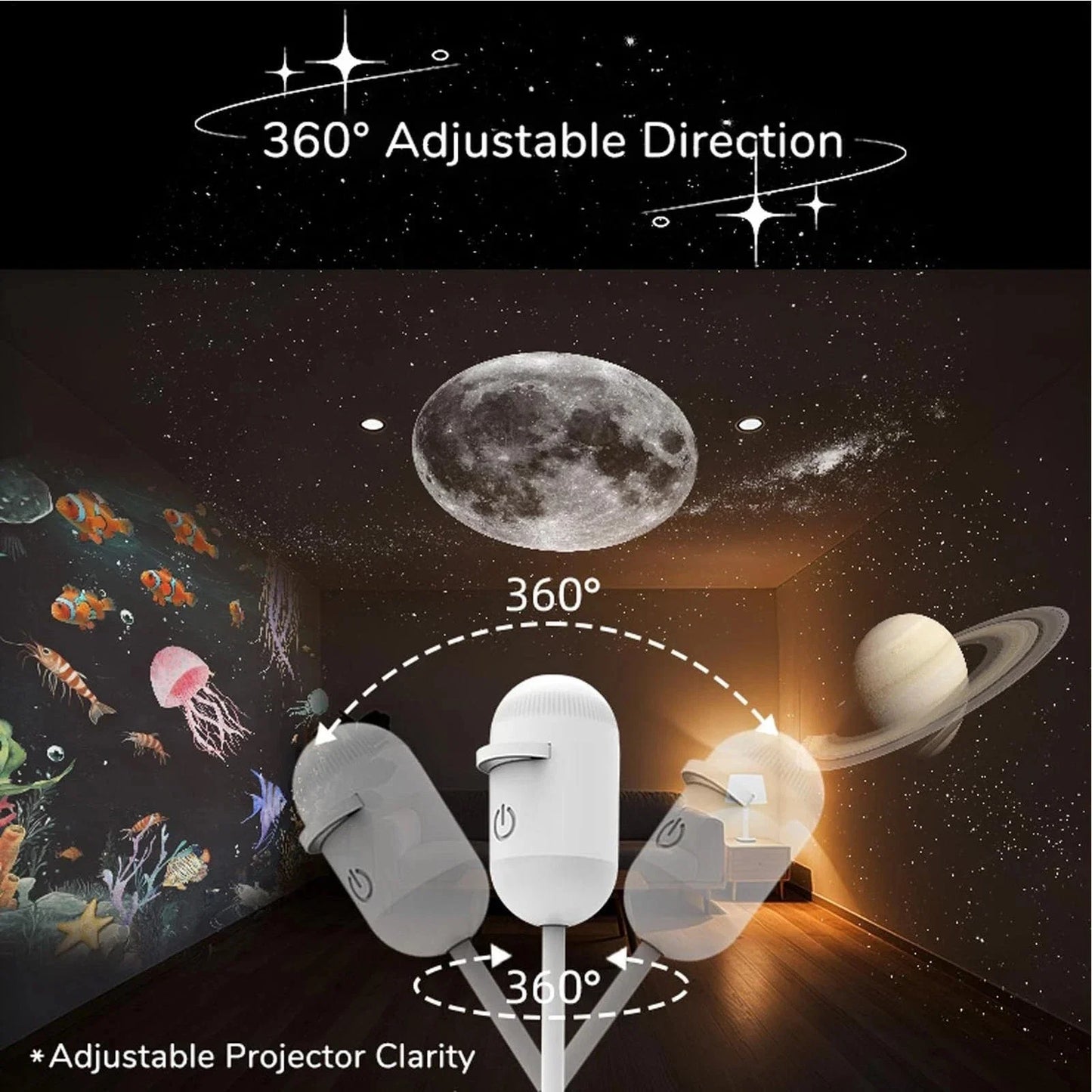 |Free Delivery| USB Starry Sky Night Light Projector